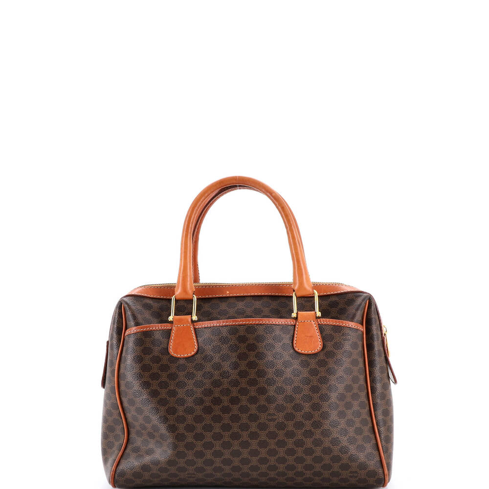 Celine Vintage Boston Bag Macadam #224350C54B - Picture 3 of 8